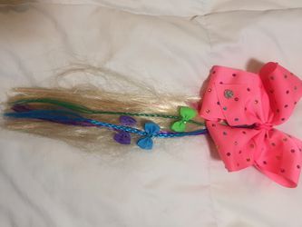 JoJo bow with hair clip extension