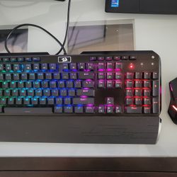 Gaming Keyboard & Mouse (Red Dragon)