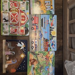 Melissa & Doug Wooden Puzzle Bundle for Toddlers 
