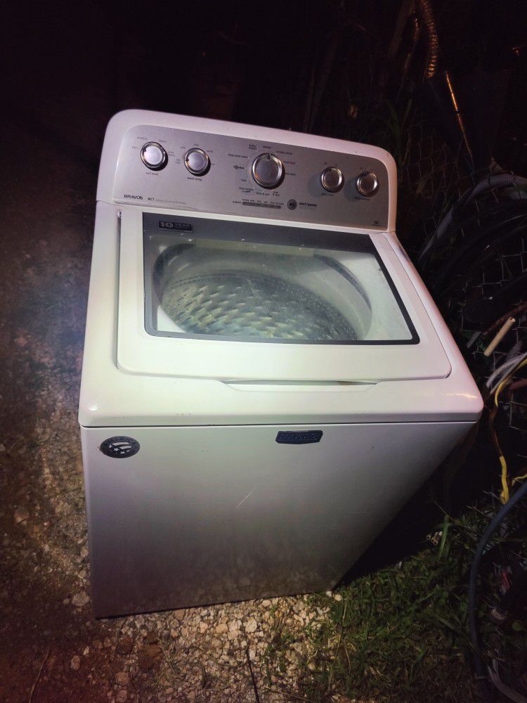 $285 MayTag Glass Stainless Washer 