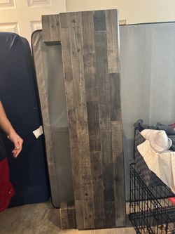 Rustic Queen Wood Headboard and Footboard Set