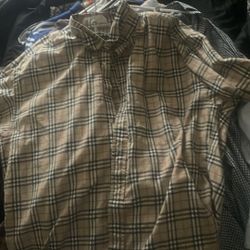 Burberry Button Up Xl