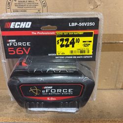 ECHO 56V High-Capacity 5.0Ah Lithium-Ion Battery with eCM Battery Management Technology and On-Board Fuel Charge Gauge