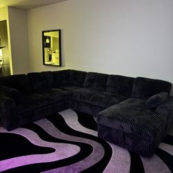 Grey U Shaped Sectional 