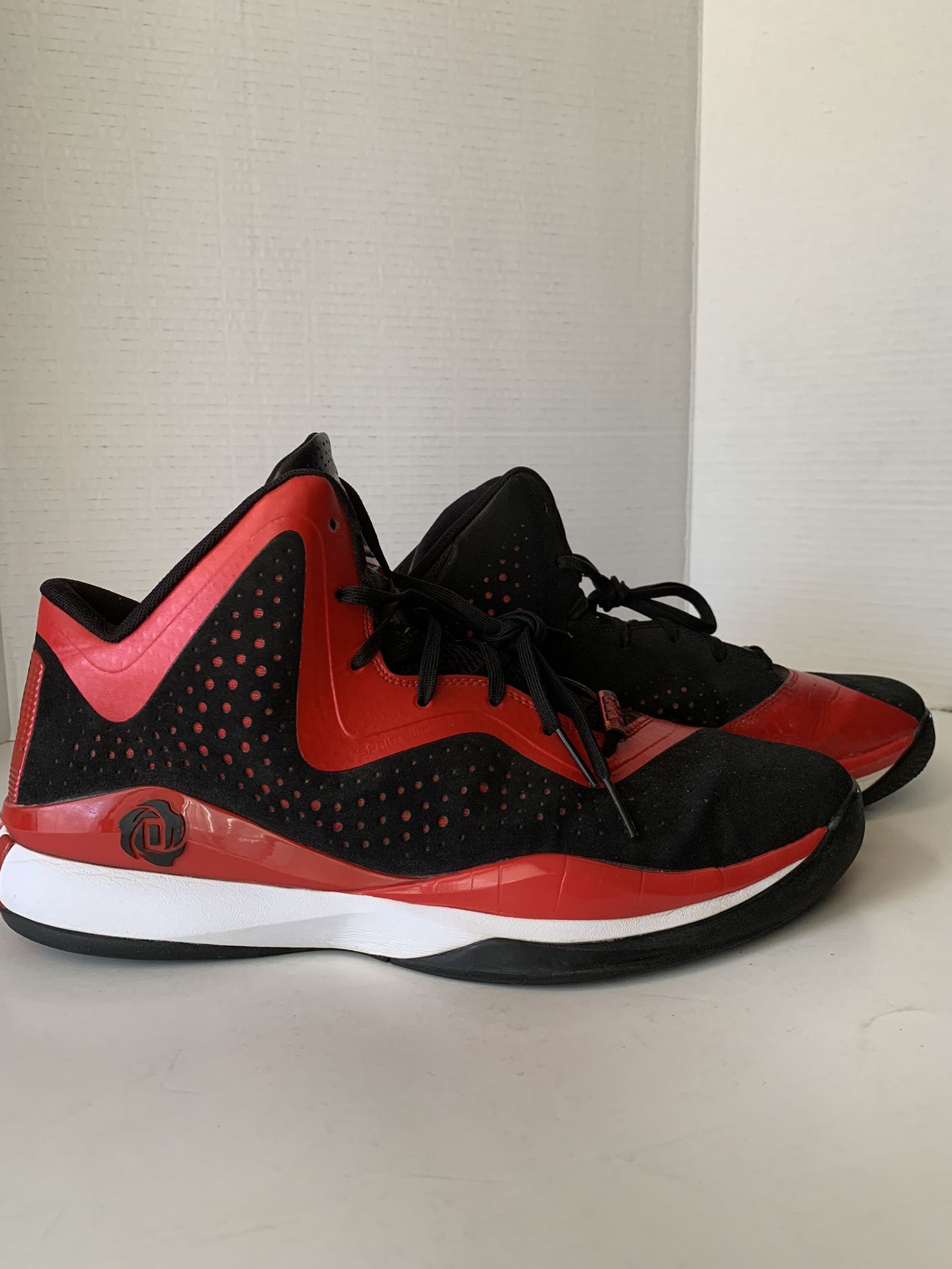 Adidas D Rose 773 “Scarlet “ Men's Size 13 Black/Red Sneakers