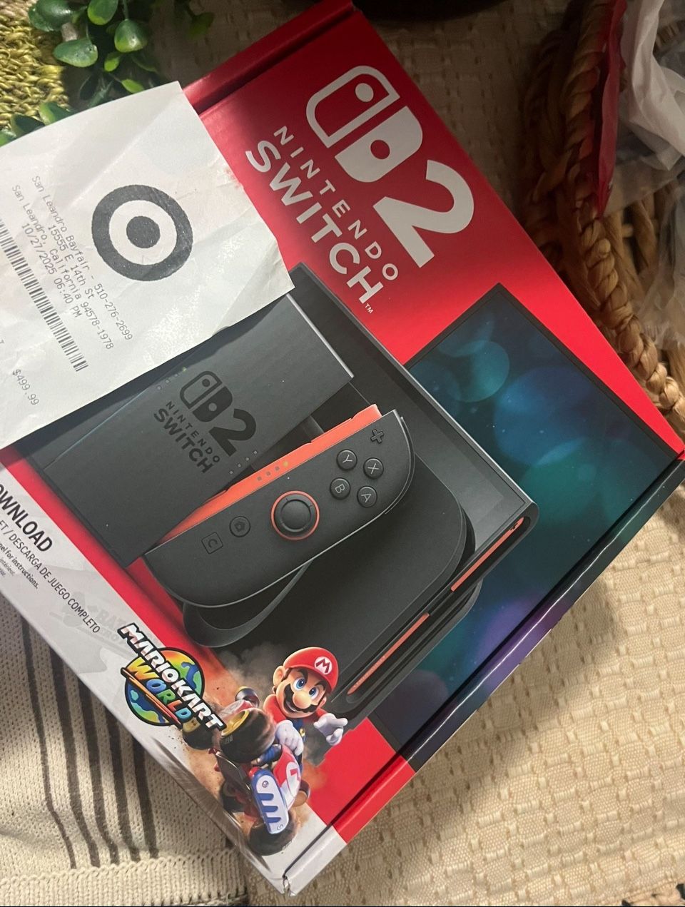 Brand new nintendo switch 2  mario kart included 