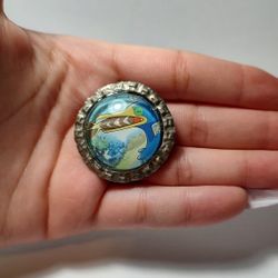 Cramorant fridge magnet