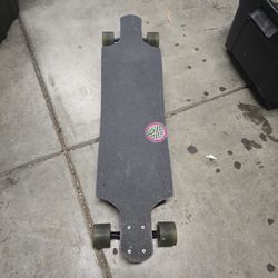 Screaming Scratched Hand Dot Santa Cruz Drop Thru Longboard