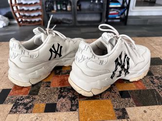 Women MLB NY Yankees Chunky Sneakers White