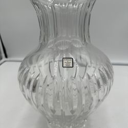 Marquis By Waterford Crystal Sheridan Rare 12” Vase W Original Sticker No Box