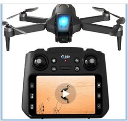 Drone with 1080P Camera 4.5″LCD Screen Remote, FPV RC Drones for Adults Drone with 4.5″Screen Controller for Adults/Beginners, Foldable Quadcopter, Mi