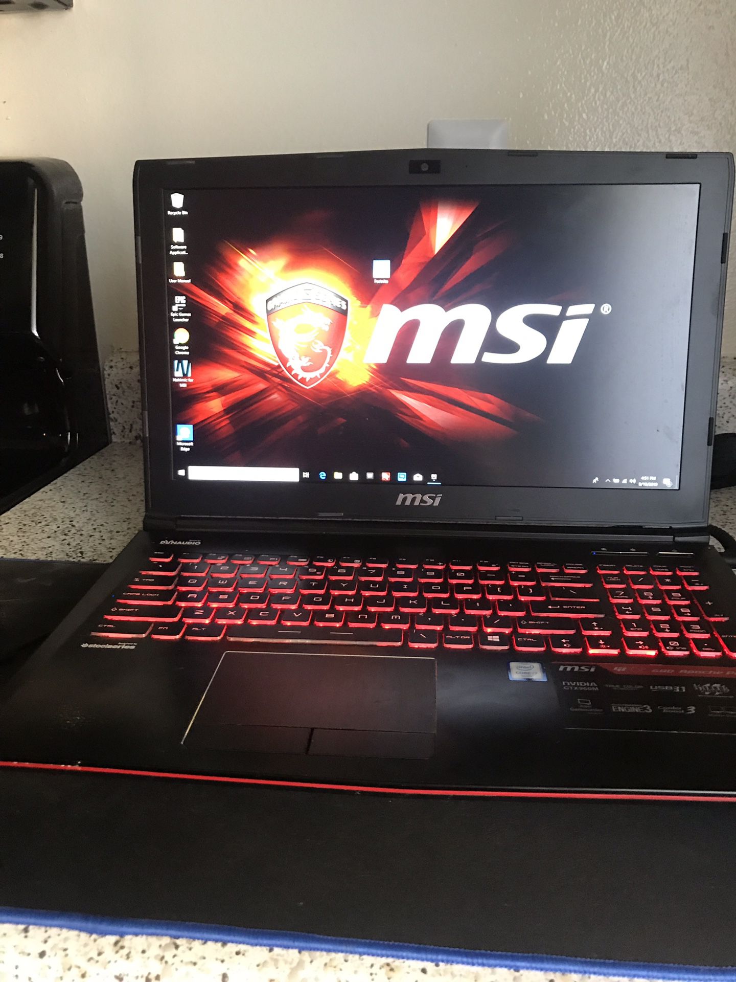 MSI gaming laptop