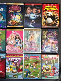 21 DVD Movies  Kids Cartoons & Fantasy DISNEY DREAMWORKS NICKELODEON