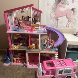 Barbie house and camper