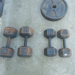 Weights For Cheap. No Longer Needed To Due Baby