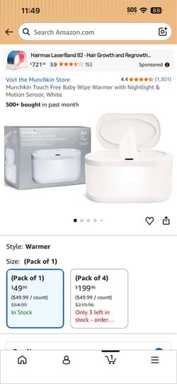 Munchkin Touch Free Baby Wipe Warmer