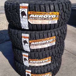 Tacoma Trd Tires New 265 70R17 RT Arroyo Tamarock $680 Set Of Four Install Mount And Balance 