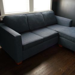 Chaise Sleeper Sofa Bed - Queen Size 