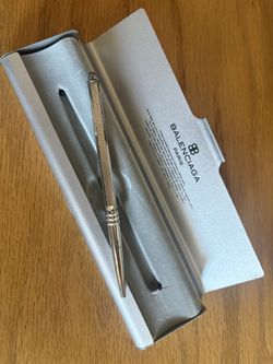 Vintage Royal Balenciaga Pen Metal Pen And Case 
