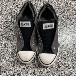 Men’s Converse Gray And White Size 10