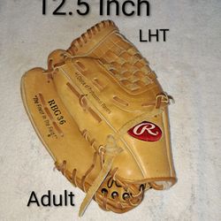 12.5" Left Hand Throw Rawlings Baseball Glove In Brand New Excellent Condition (RBG36) Price Is $20