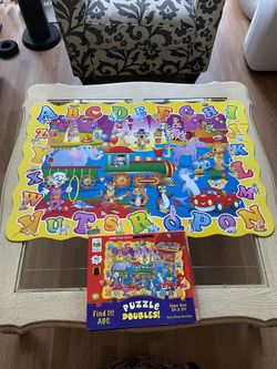 Large Learning Alphabet Kids Floor Puzzle - Vintage