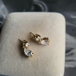 Jewelry Earrings  18k Gold Overlay 