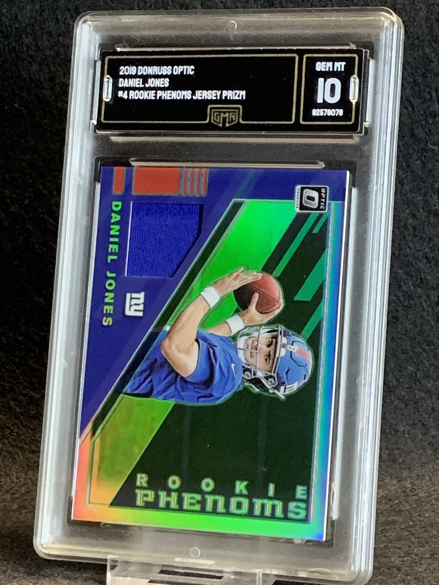 2019 Donruss Optic π₯ Daniel Jones π₯ Rookie Phenoms Jersey Prizm GMA 10 Mint π - New York Giants / Minnesota Vikings / Indianapolis Colts