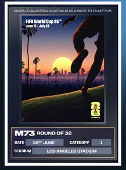 World Cup Round of 32 Ticket (M73)