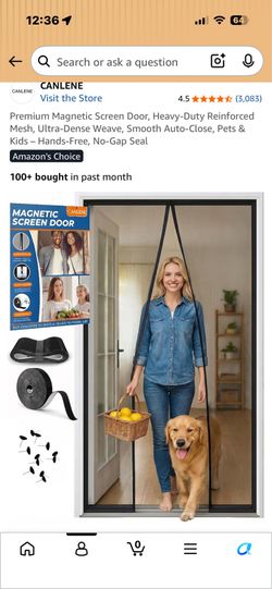 Magnetic screen door kit