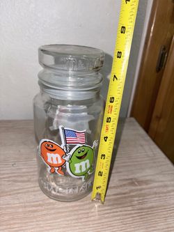 M&M's Glass Candy Jar with Lid