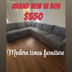 Brand New Grey Sectional In Box 
