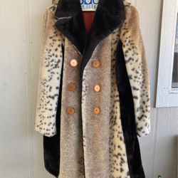 Vintage Collins & Aikman Faux Fur Jacket 