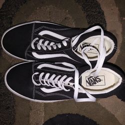 Vans Black And White Size Us Men 10