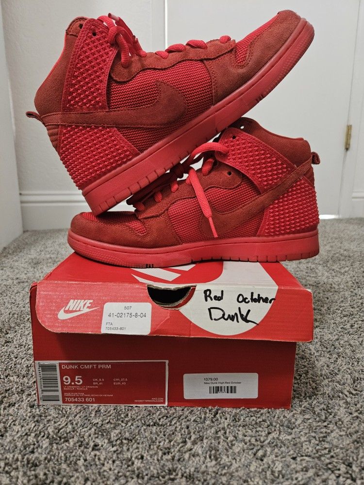Dunk High Red October Size