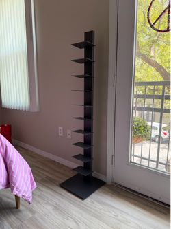 Black Floating Bookshelf