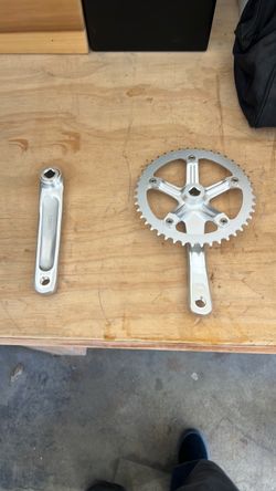 Chrome bike cranks