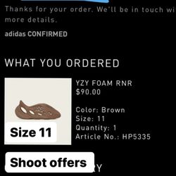 Adidas Yeezy Foam Rnnr Clay Red Mens 
