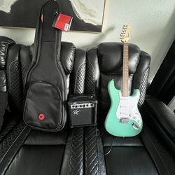 Squire Bullet Stratocaster Hardtail Limited Edition Electric Guitar Sea Foam Green
