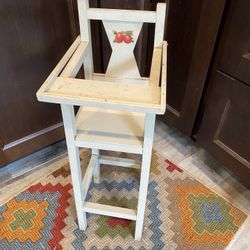 1940’s Rare Antique Child’s Toy High Chair