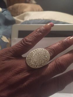 Size 6 Pave Crystal ring