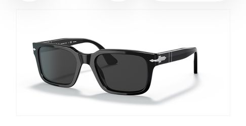 Persol Black Rectangular Sunglasses