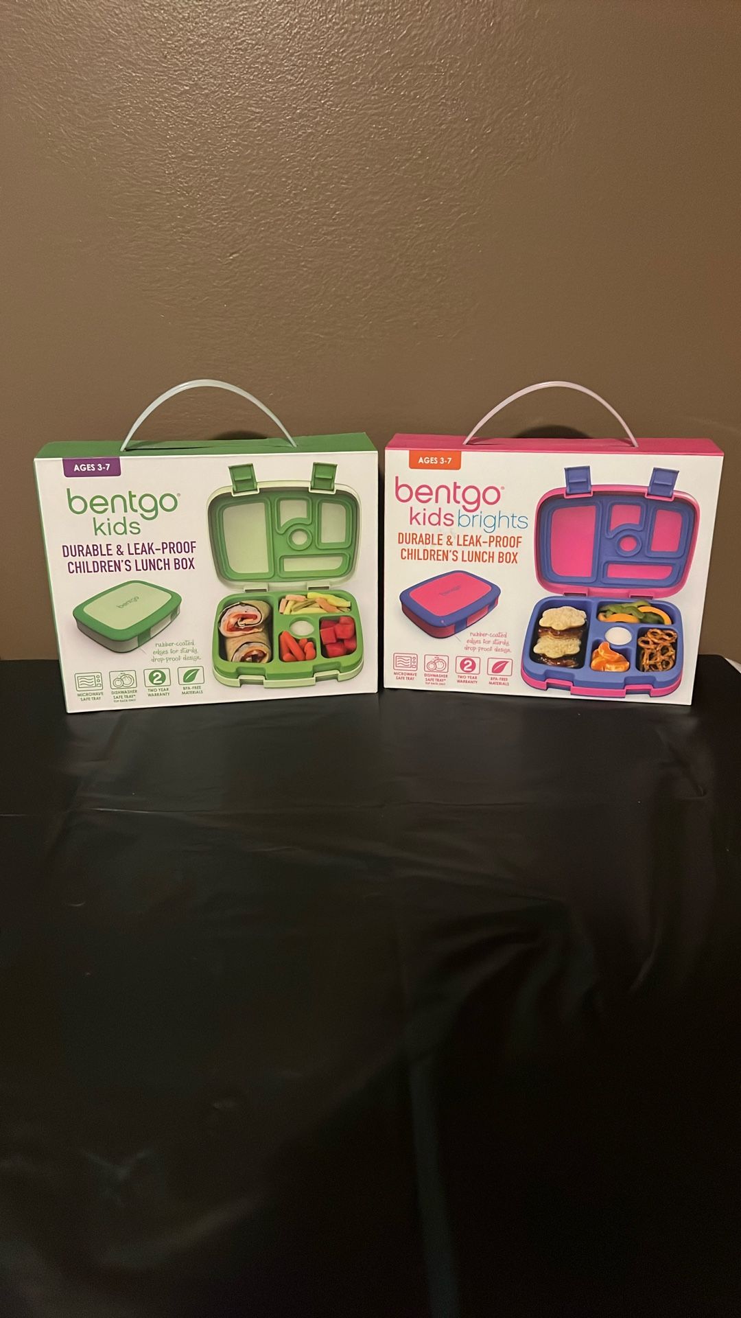 Bentgo Kids New Lunchboxes Pink And Green Set