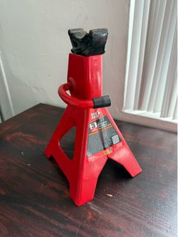 Torin Big Red branded jack stand with a 3-ton capacity