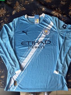Puma Manchester City Long Sleeve Home Jersey 25/26 Size M