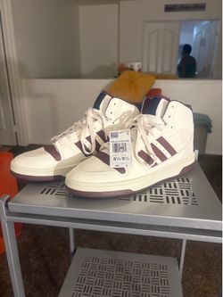 Adidas burgundy stripe