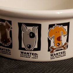 Most Wanted Dog Bowl