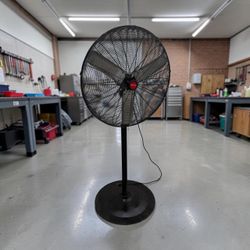 OEMTOOLS 30” Heavy Duty Industrial Pedestal Fan – 3-Speed High Velocity