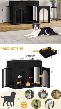 Dog crate furniture new in box