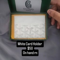 White Card Holder